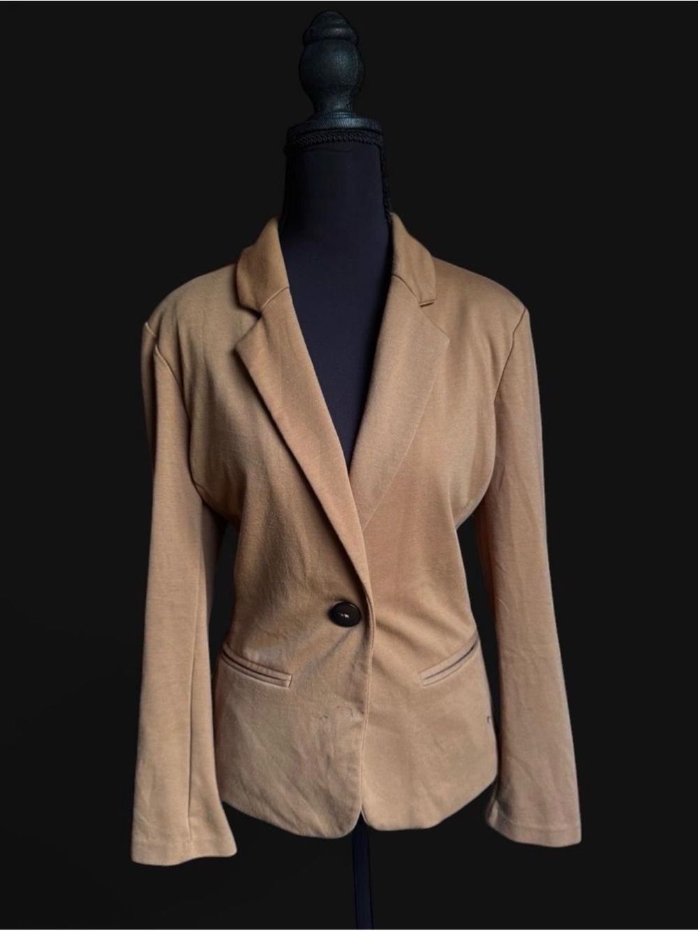 Notations Tan Single-Button Women's Blazer